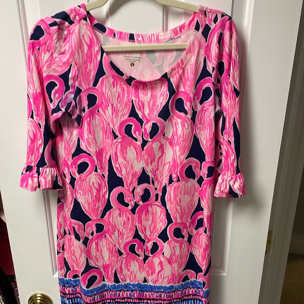 Lilly Pulitzer flamingo dress